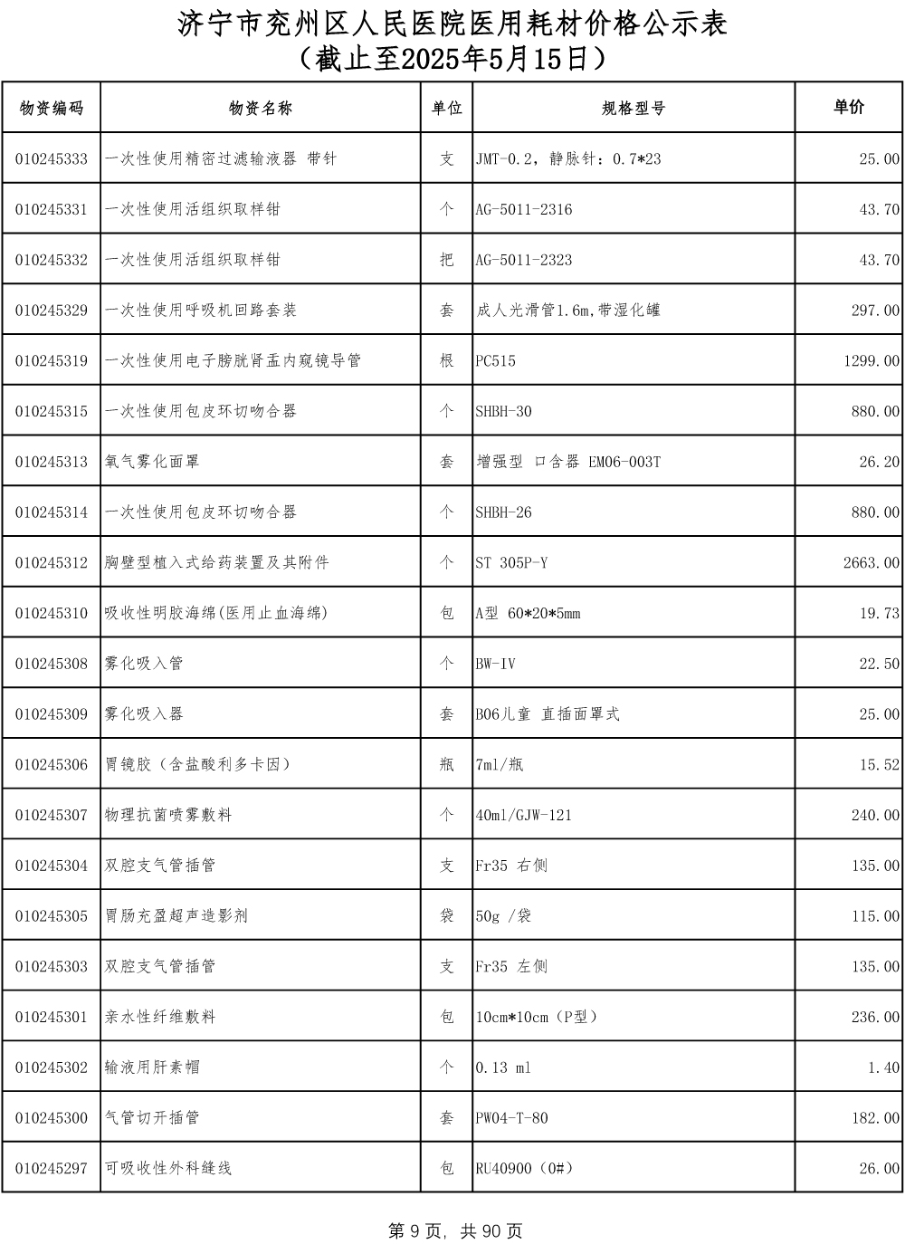 济宁市兖州区人民医院医用耗材价格公示表-9.jpg