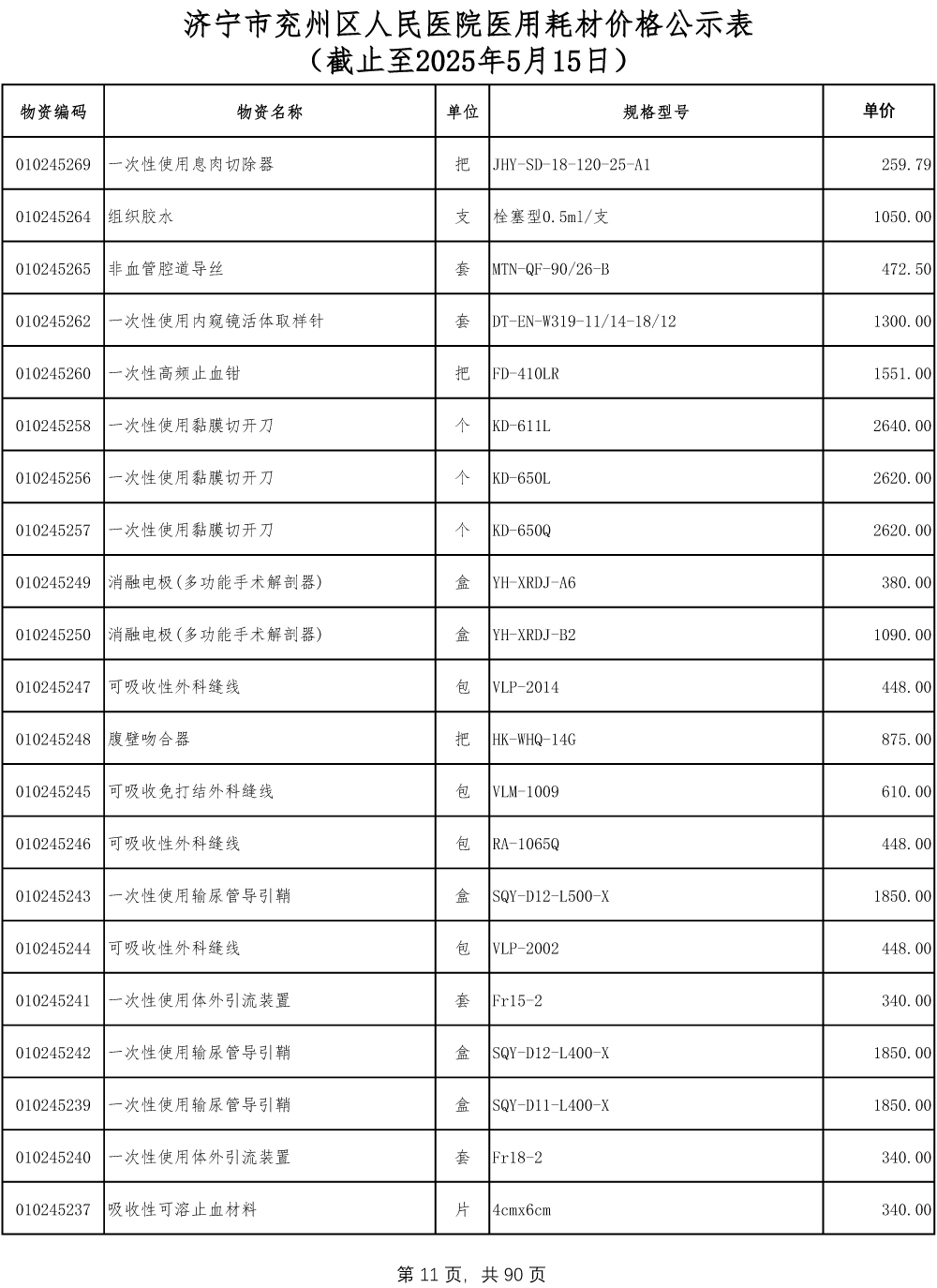 济宁市兖州区人民医院医用耗材价格公示表-11.jpg