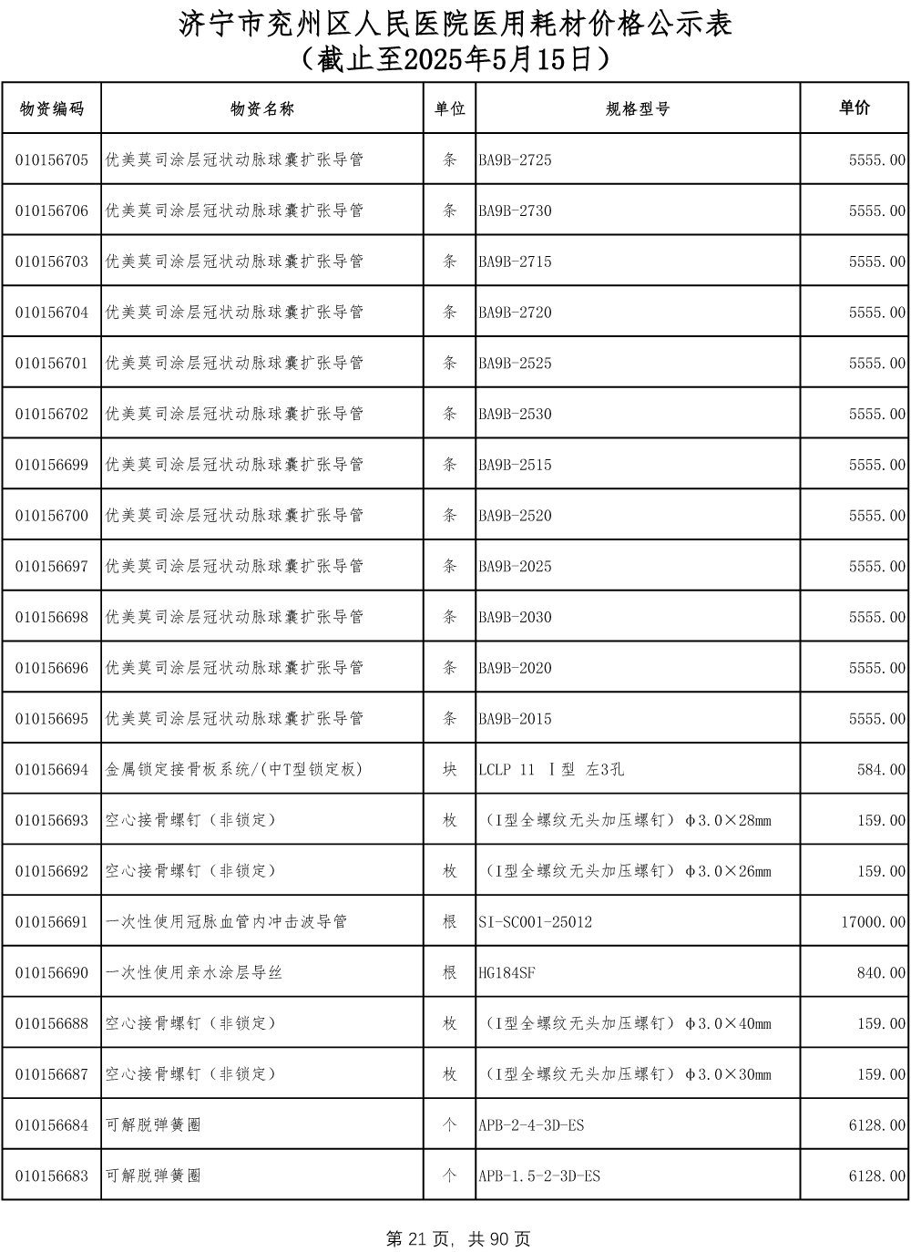 济宁市兖州区人民医院医用耗材价格公示表-21.jpg