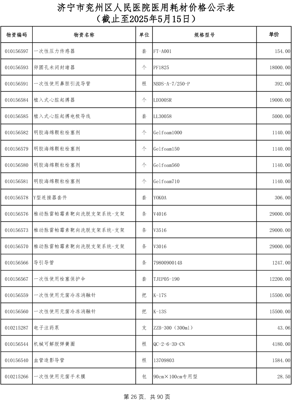 济宁市兖州区人民医院医用耗材价格公示表-26.jpg