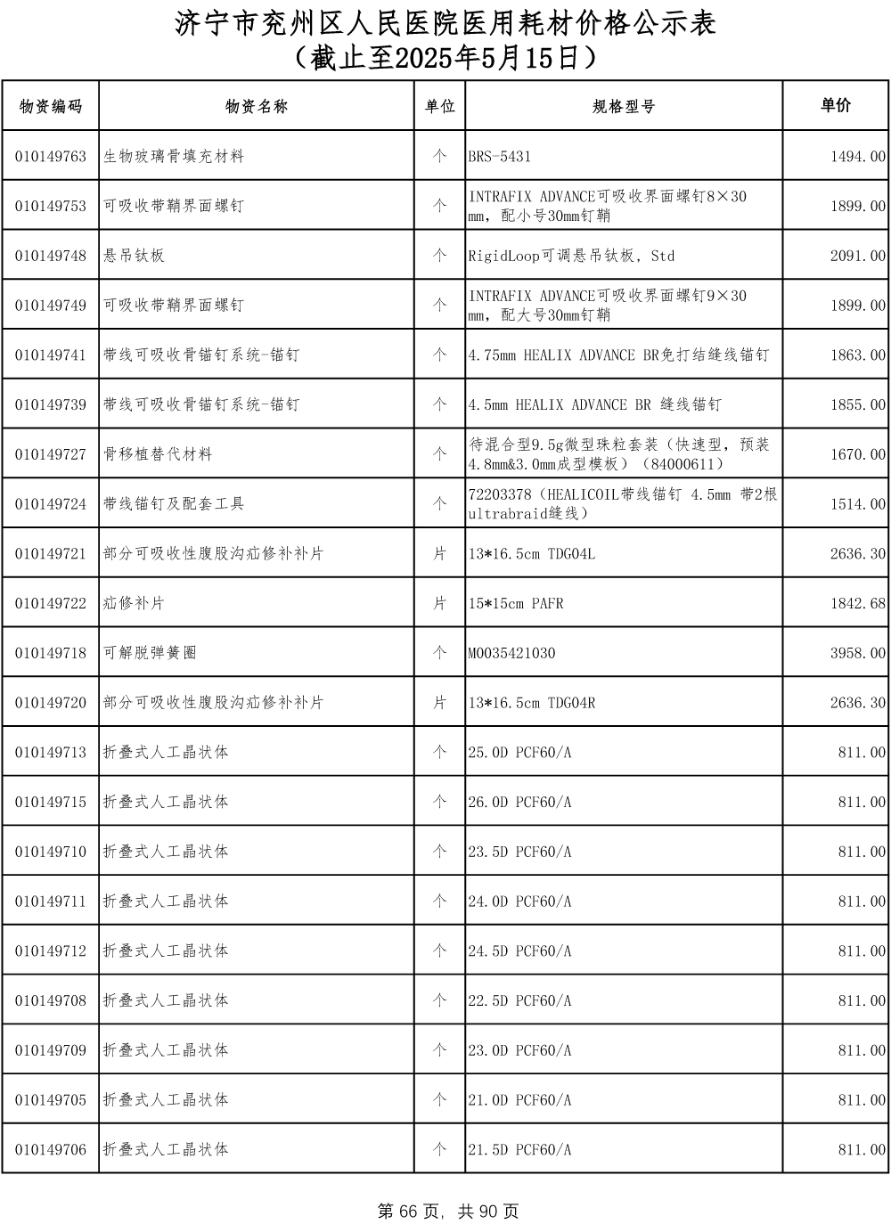 济宁市兖州区人民医院医用耗材价格公示表-66.jpg