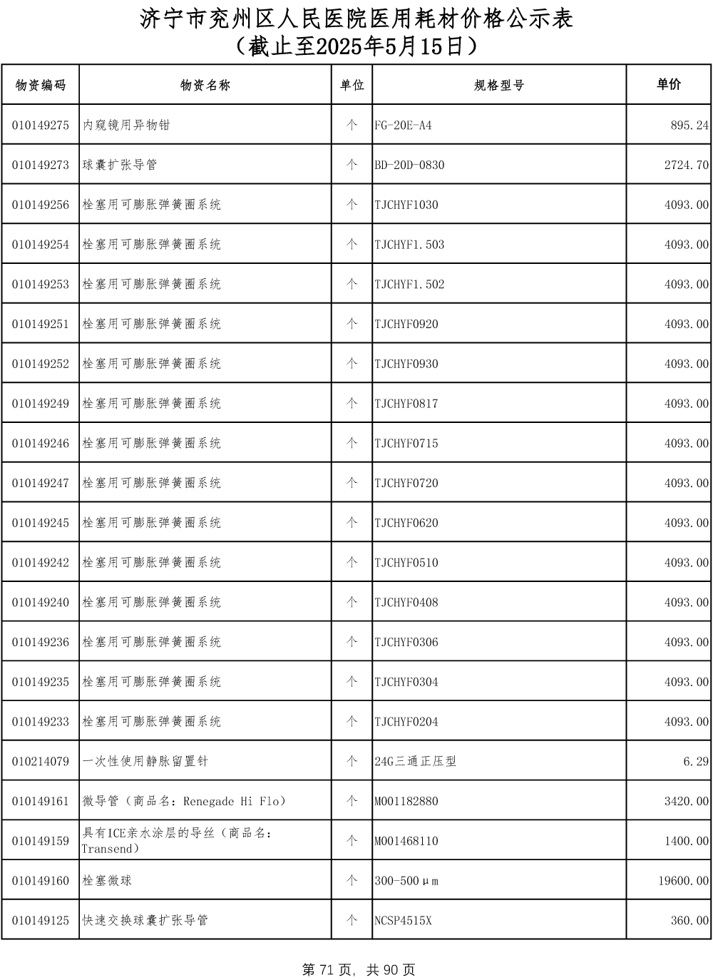 济宁市兖州区人民医院医用耗材价格公示表-71.jpg