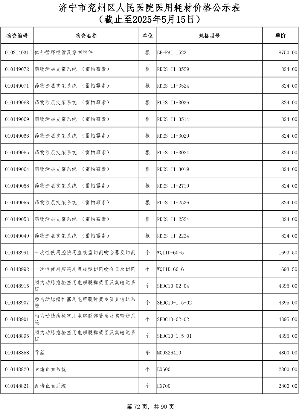济宁市兖州区人民医院医用耗材价格公示表-72.jpg