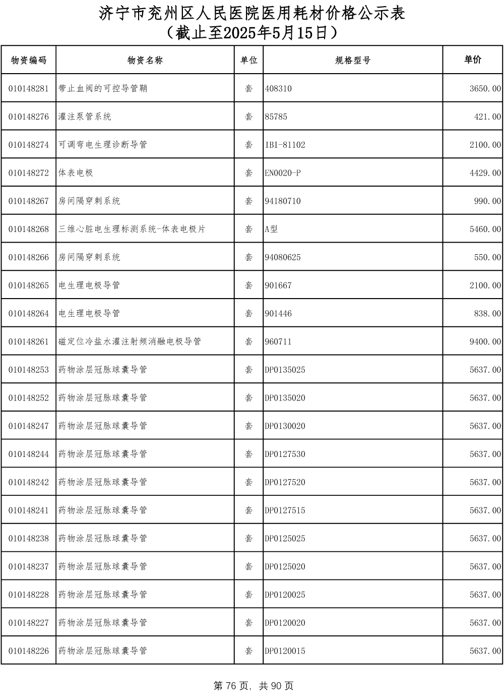 济宁市兖州区人民医院医用耗材价格公示表-76.jpg