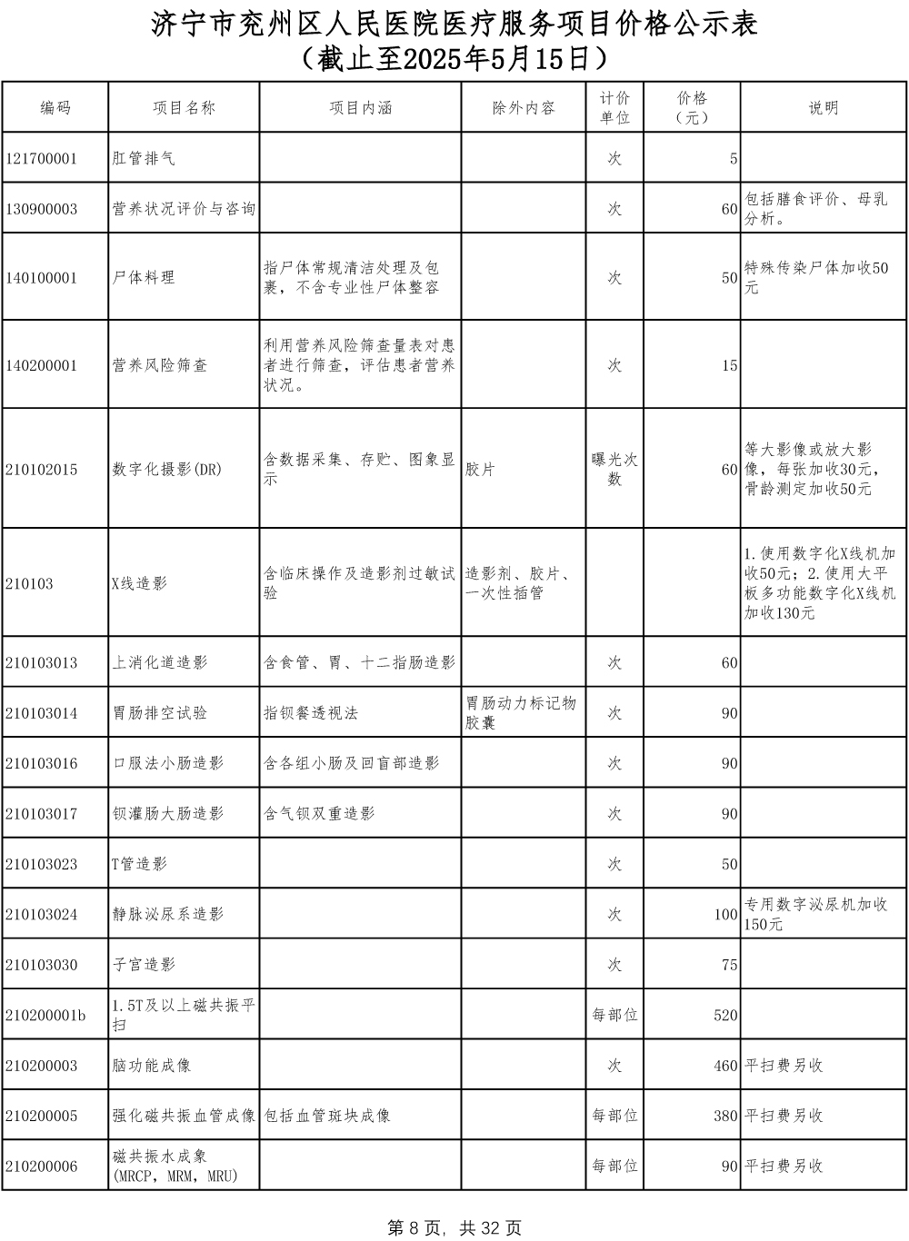 济宁市兖州区人民医院医疗服务项目价格公示表-8.jpg