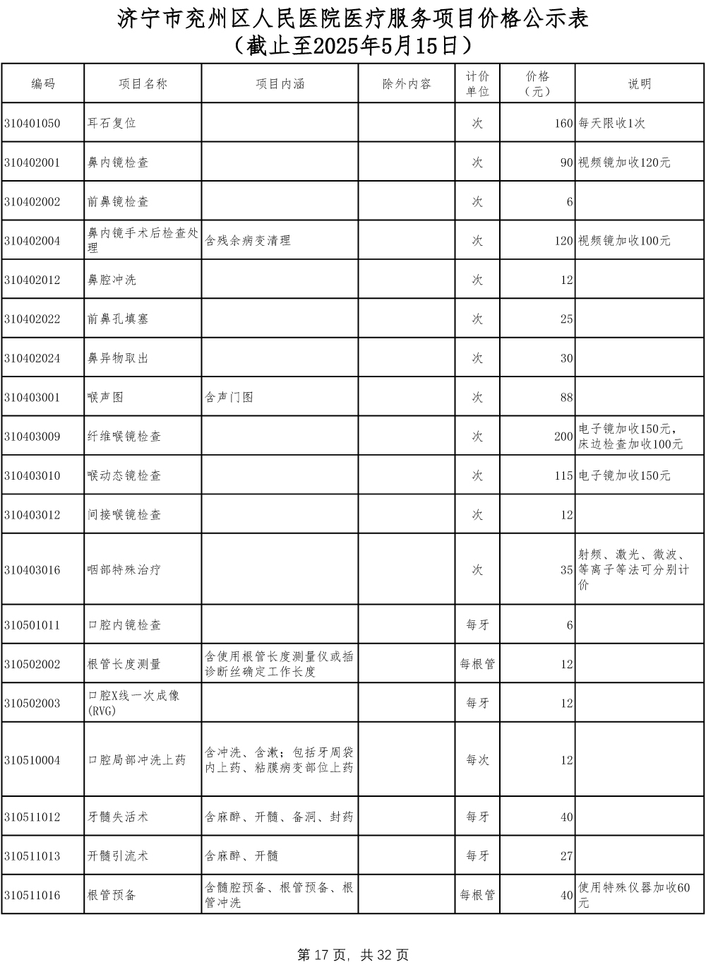 济宁市兖州区人民医院医疗服务项目价格公示表-17.jpg