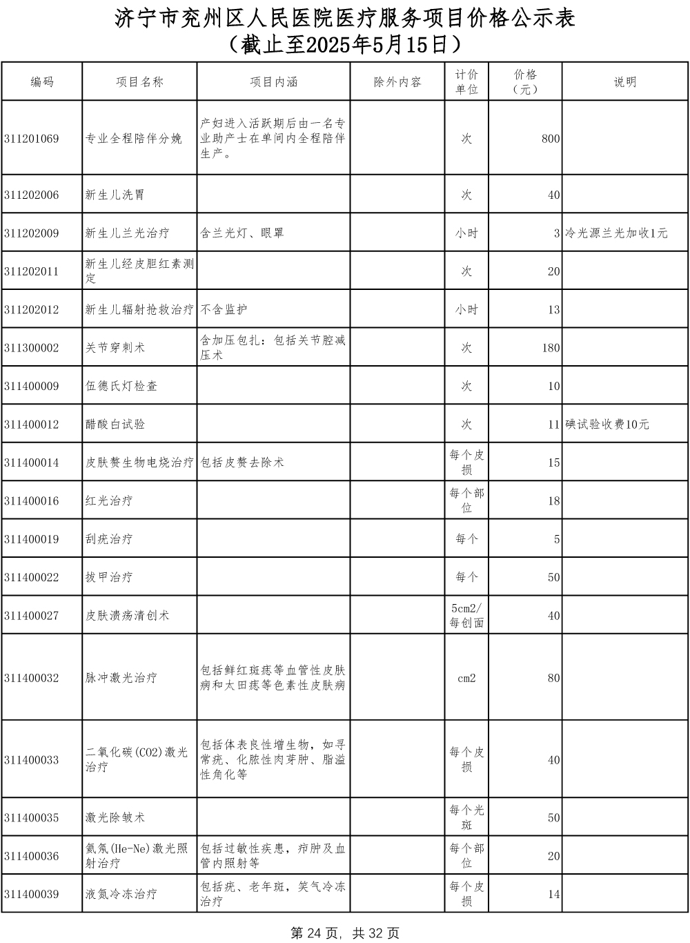 济宁市兖州区人民医院医疗服务项目价格公示表-24.jpg