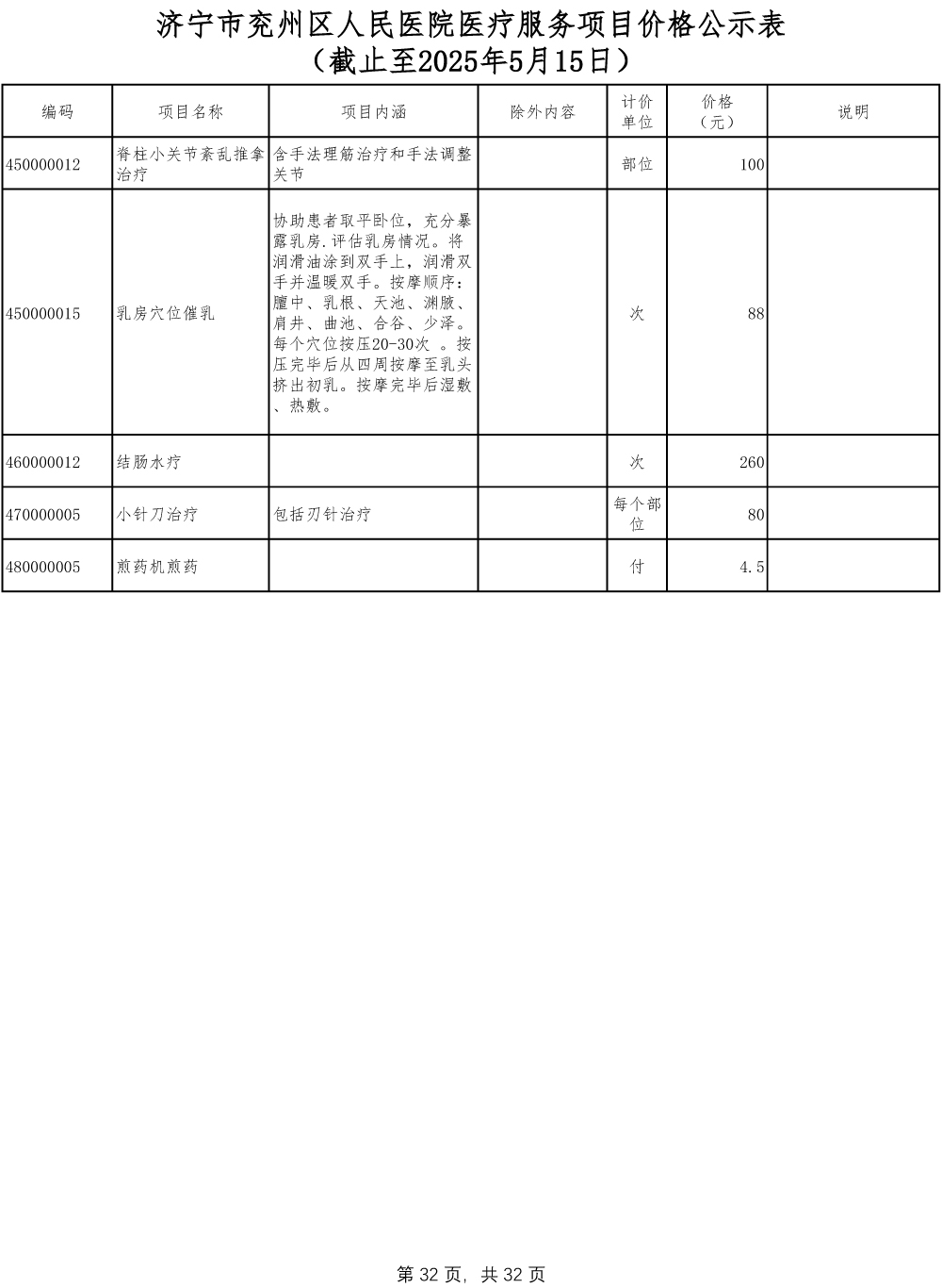 济宁市兖州区人民医院医疗服务项目价格公示表-32.jpg